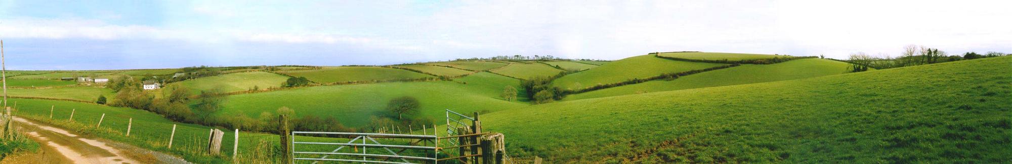 Lower Collaton across the fields from the south