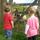 Our grandson Sam shows his friend the sheep